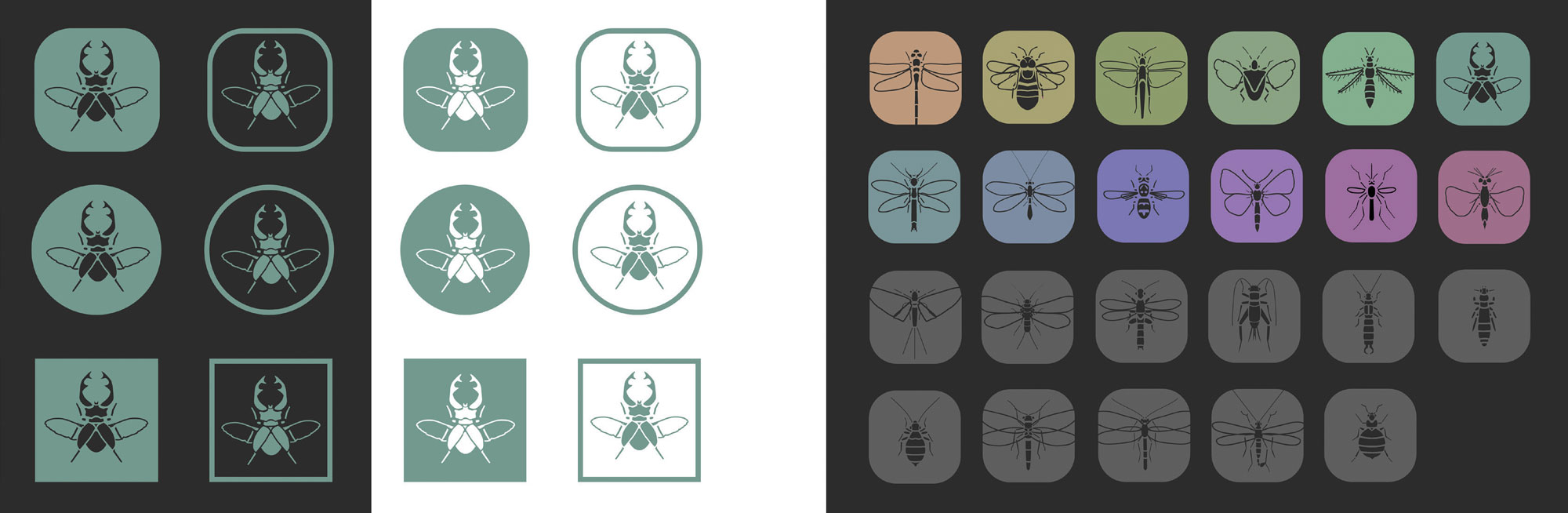 Insect Icons Style